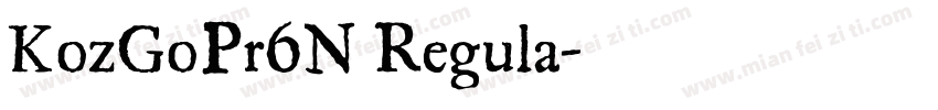 KozGoPr6N Regula字体转换
